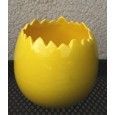 Żółte wielkanocne jajko małe śr 9 cm
