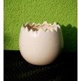 Kremowe wielkanocne jajko duże śr 11,5 cm